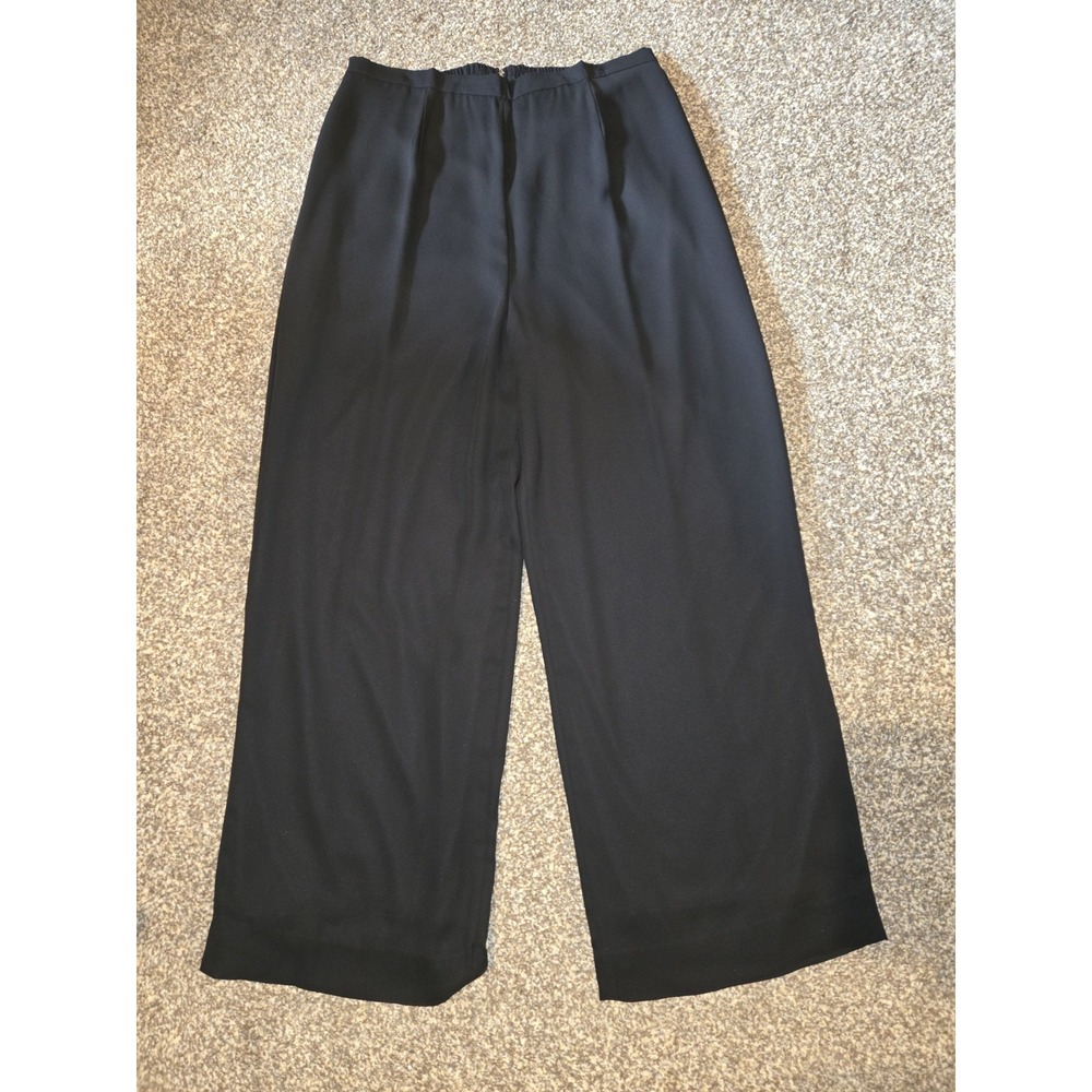 Another Thyme Vintage Wide Leg Black Pants Lined Size Large